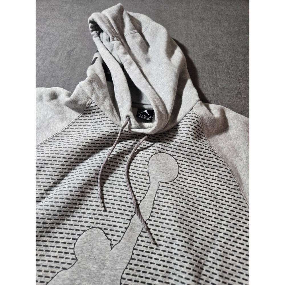 Vintage Michael Jordan #23 Hoodie Air Jordan Jumpman Gray Men's Large - Picture 3 of 10